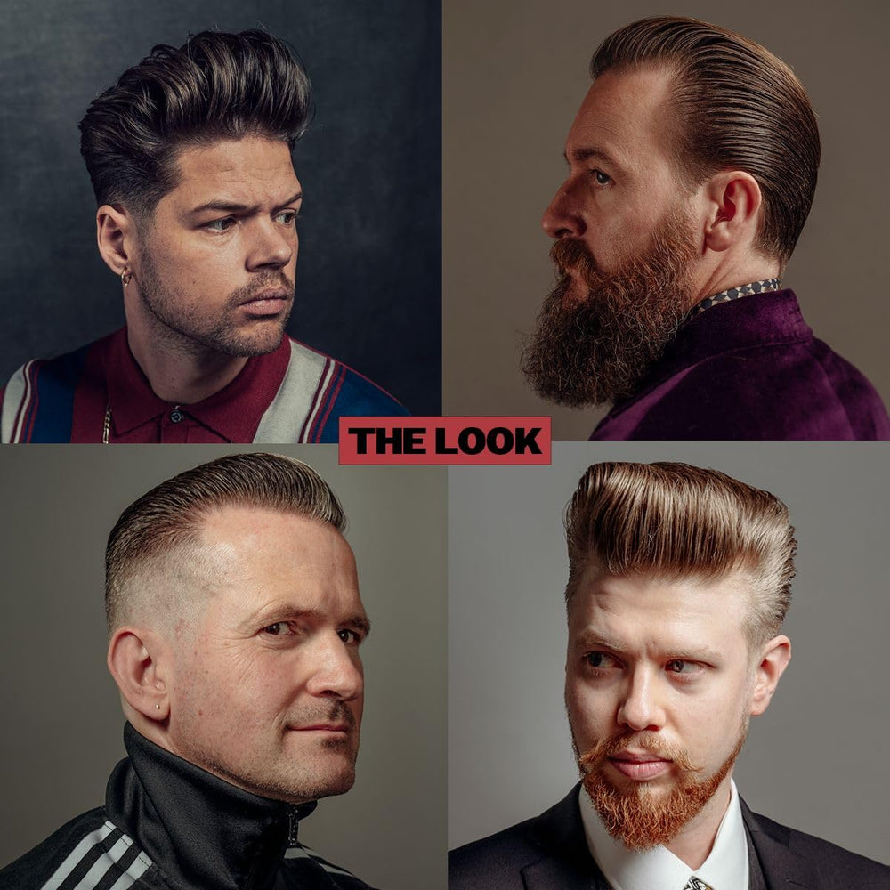 REUZEL Red Pomade all-hair-types styling for versatile looks.