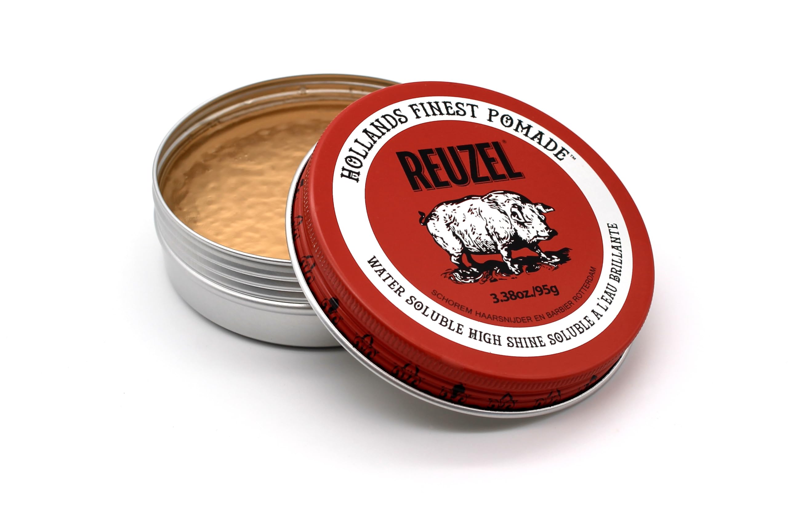 REUZEL Red Pomade hair style showing a polished, sleek look.