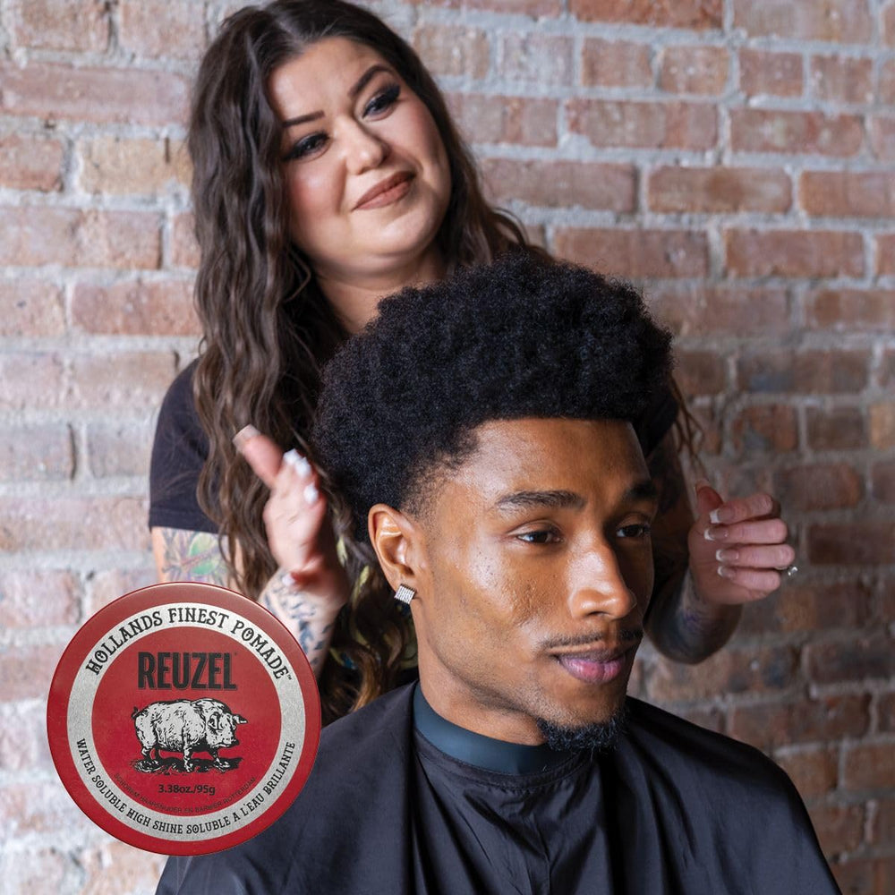 REUZEL Red Pomade vanilla cola scent captured for a clean aroma.