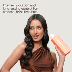 Rev320 320Pure Smoothie Leave-In Conditioner close-up highlighting argan oil and aloe vera for hydration.