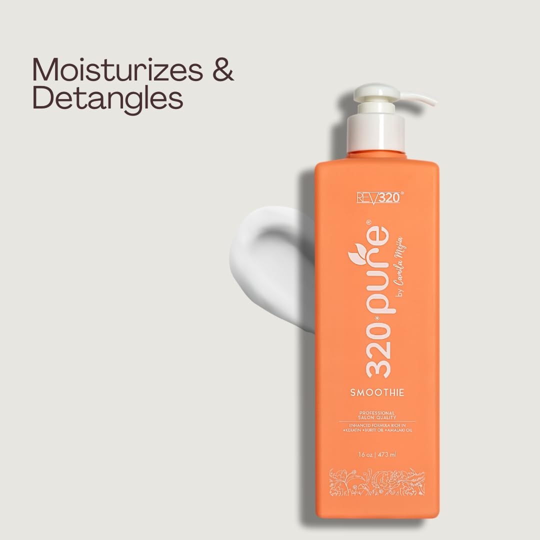 Rev320 320Pure Smoothie detangles frizz with a lightweight feel.