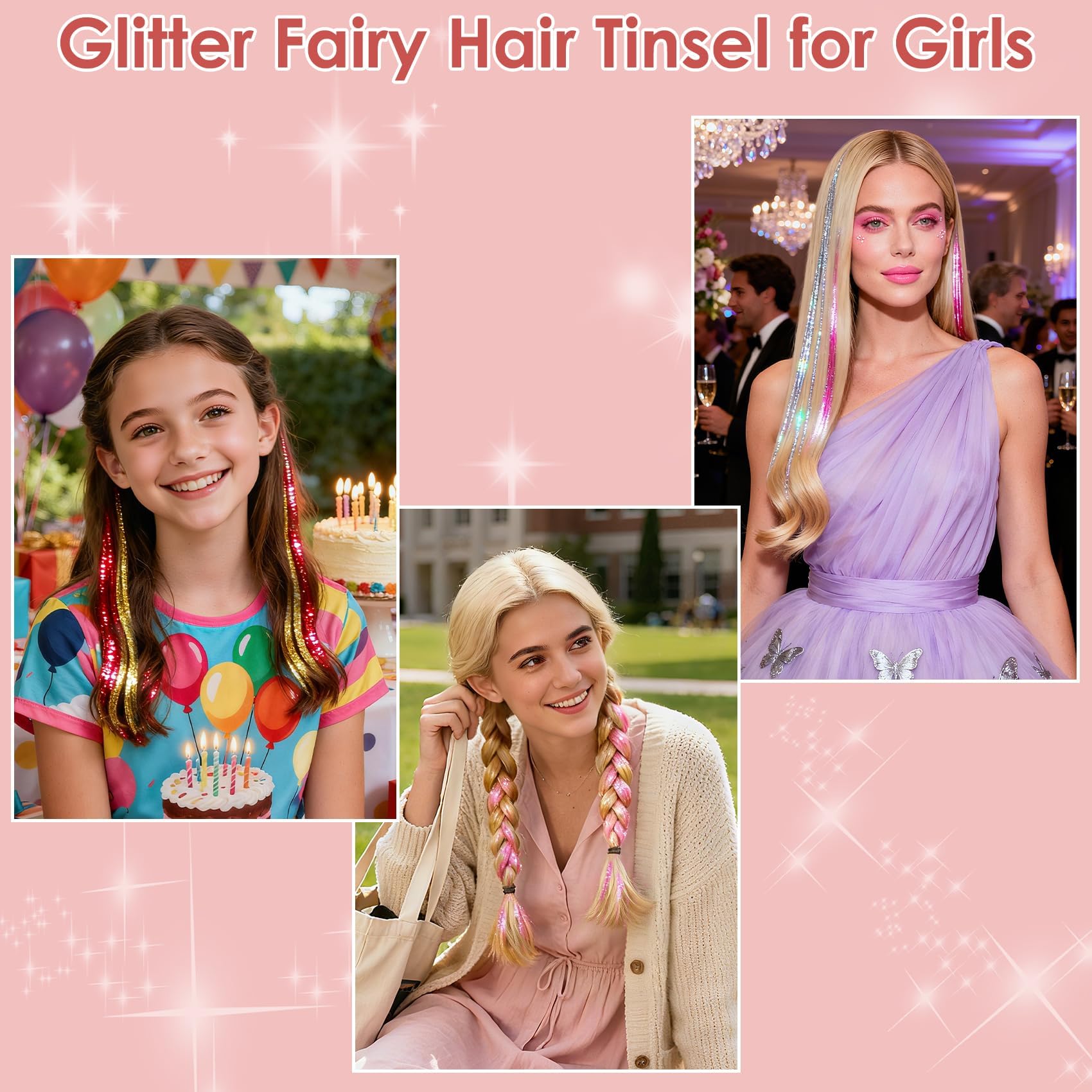 Revahope 8400 rainbow gradient blends with hairstyles