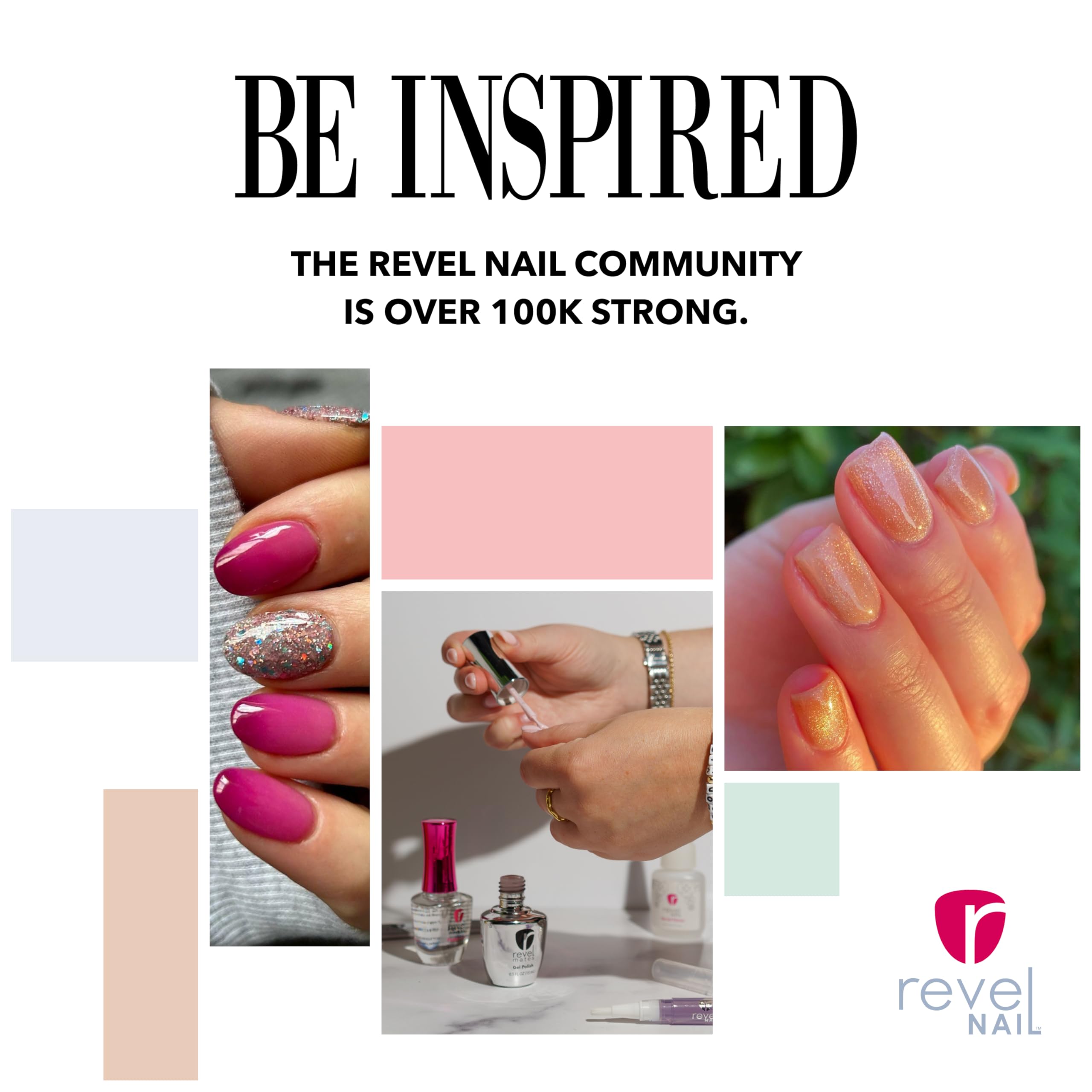 Revel Nail activador para durabilidad de 3-5 semanas sin lámpara UV.