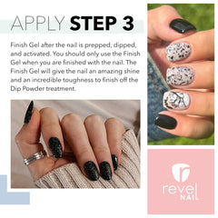 Polvo de inmersión Revel Nail sin UV, color duradero sin lámpara.