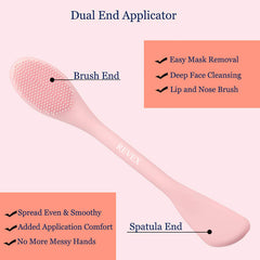 REVEX pink silicone face scrubber for gentle exfoliation and massage.
