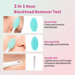 REVEX dual-surface spatula exfoliates and lifts skin gently