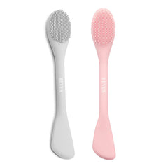 REVEX pink silicone face mask applicator for even gel application.