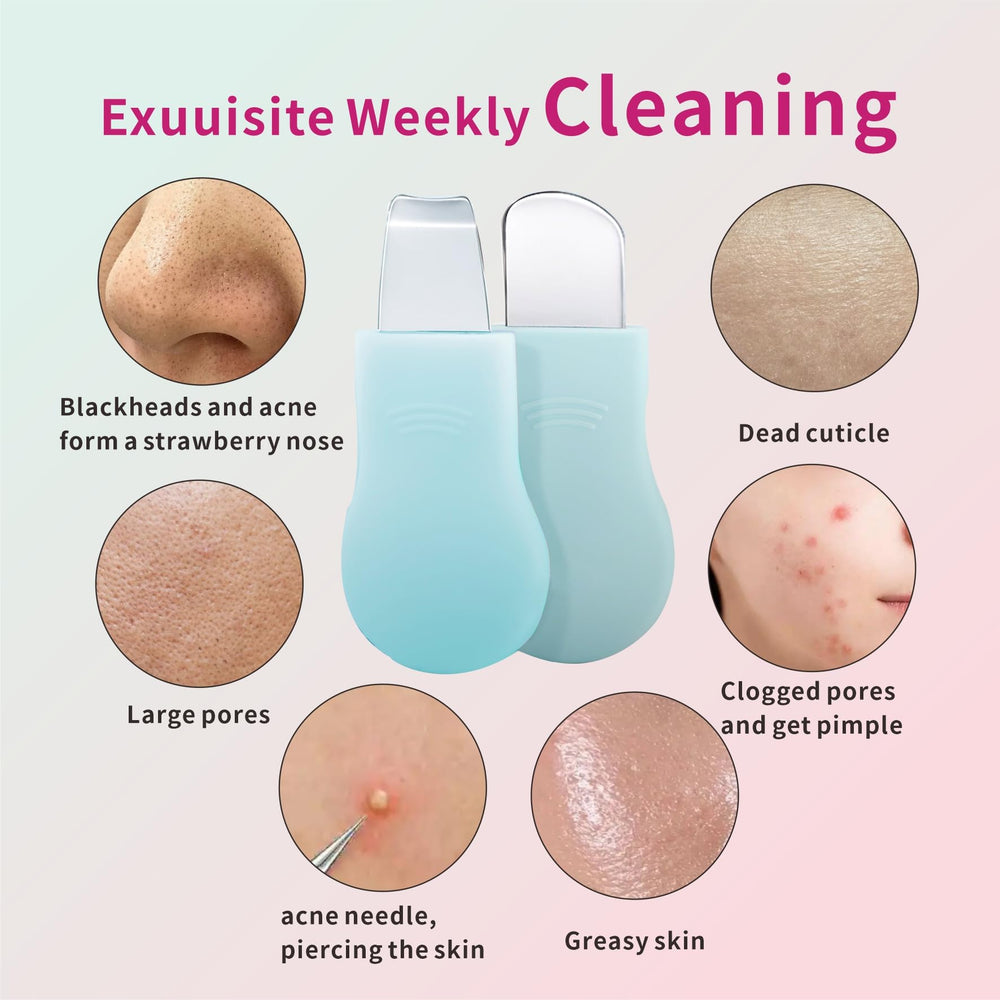 REVEX silicone face scrubber with ergonomic handle for daily use