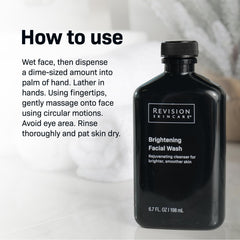 Lily and licorice extracts visual accent in Revision Skincare Brightening Facial Wash