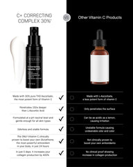 Revision Skincare packaging conveys premium brightness support with a clean formulation.