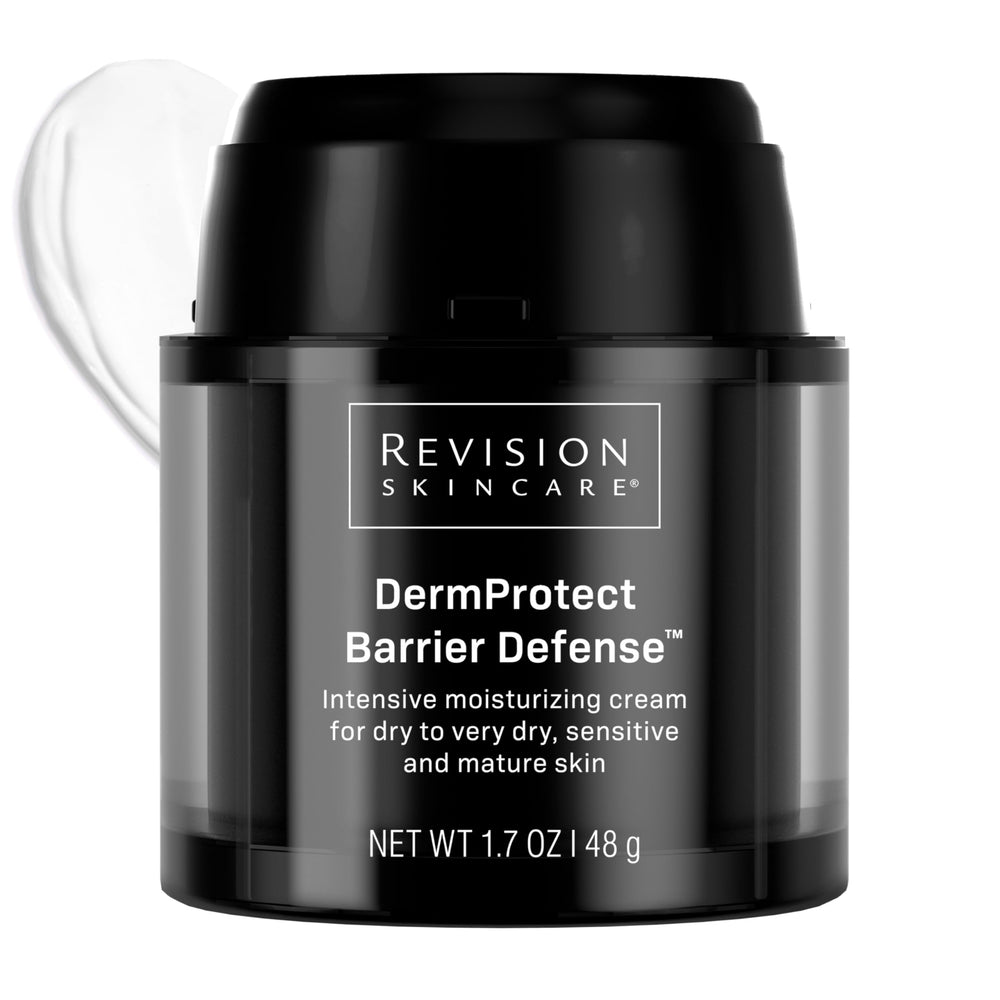 DermProtect Barrier Defense de Revision Skincare, botella lista para uso diario, hidratación visible.