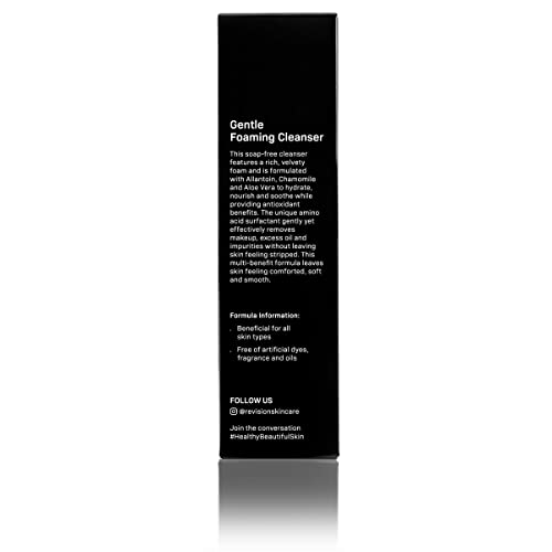 Foam closeup of Revision Skincare cleanser soothing the skin during cleansing