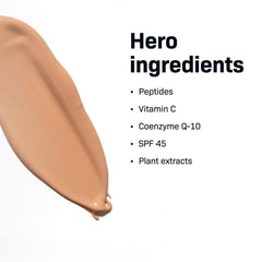 Oil-control effect on skin with Intellishade Matte SPF 45 for a balanced complexion