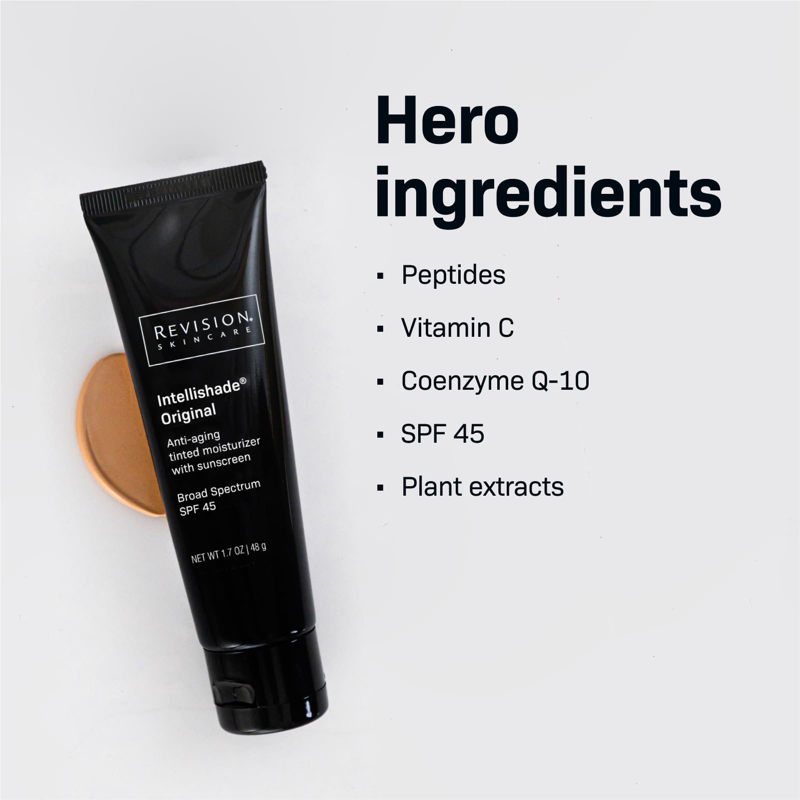 Revision Skincare Intellishade Original tinted sunscreen provides light coverage