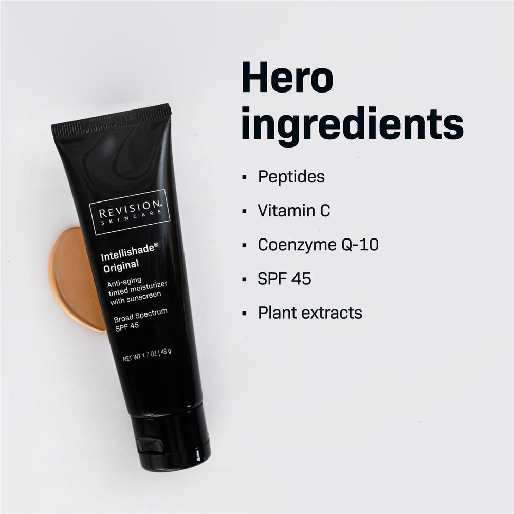 Revision Skincare Intellishade Original tinted sunscreen provides light coverage