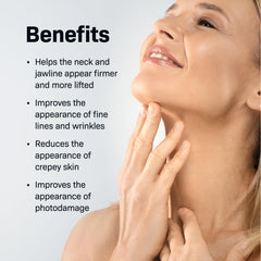 Revision Skincare Nectifirm Advanced application—soothing neck area with targeted care.