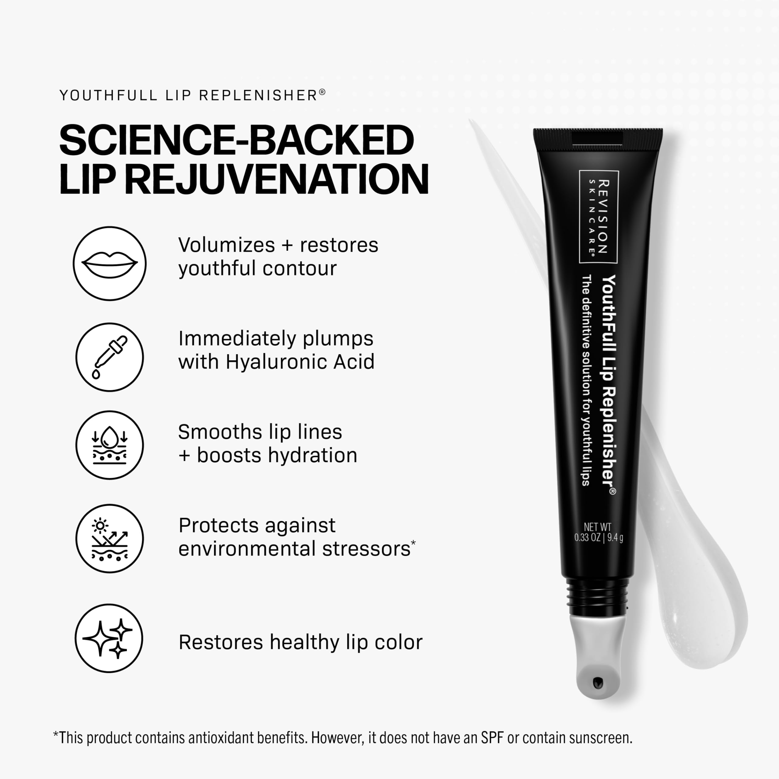 YouthFull Lip Replenisher hyaluronic acid boost for deeper hydration