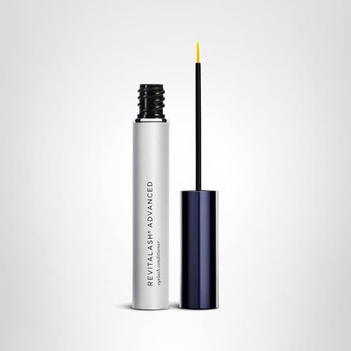 RevitaLash Advanced eyelash serum close-up with clean label and premium design.