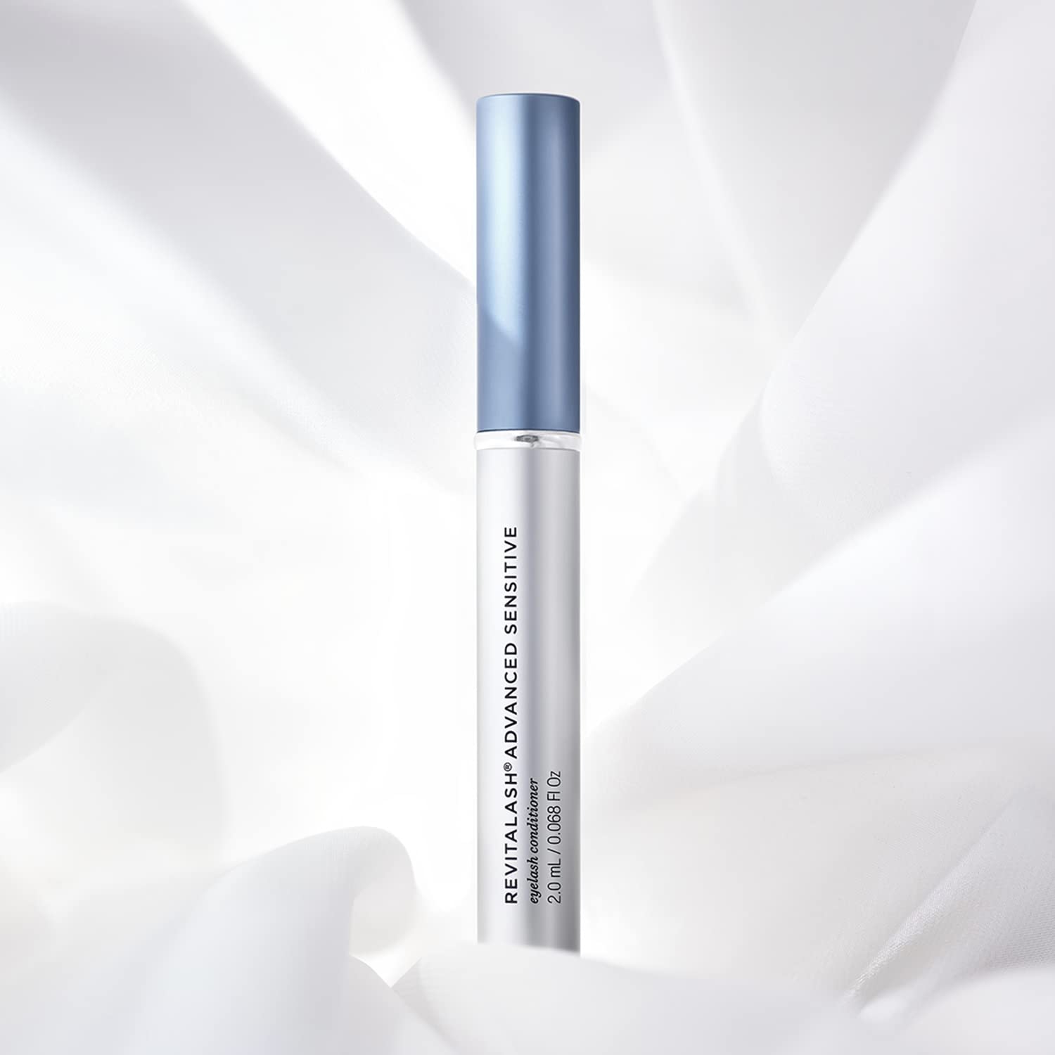 RevitaLash Advanced Sensitive Eyelash Serum box open with physician-approved branding