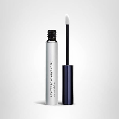RevitaLash Brow serum product label emphasizes dermatologist reviews and safety