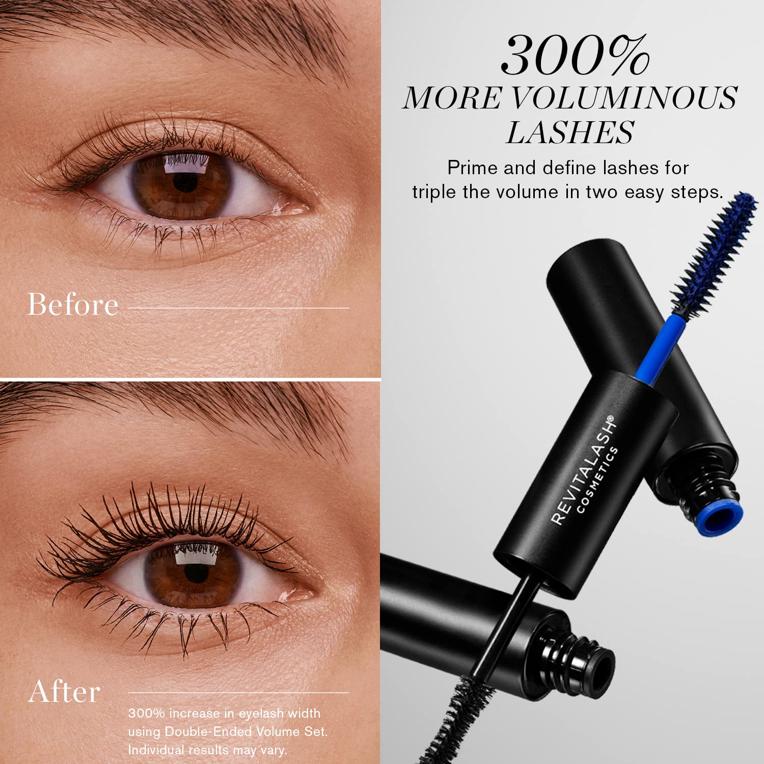 RevitaLash buildable application allows gradual lash enhancement style.
