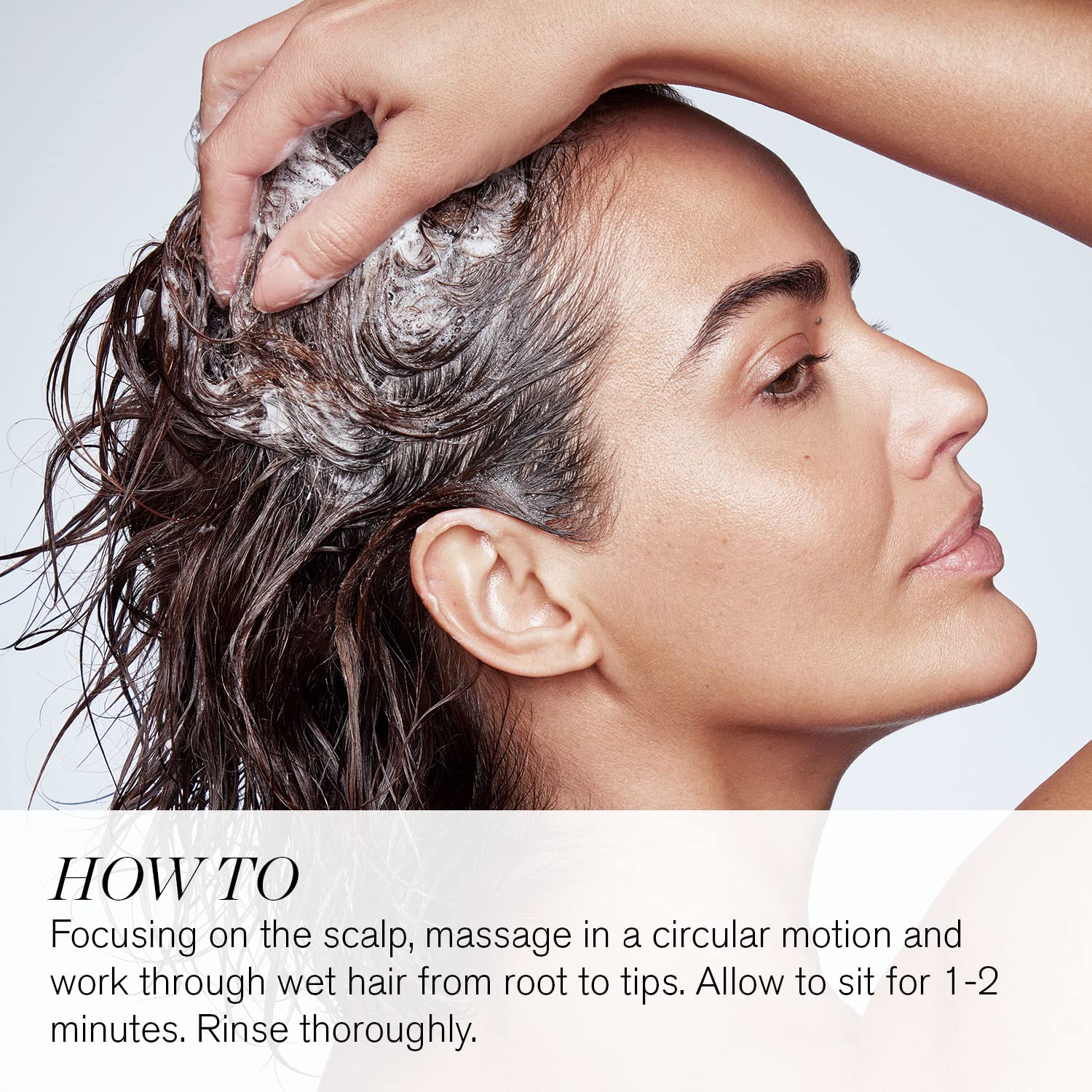 RevitaLash Scalp Therapy Shampoo in bathroom setting ready for use