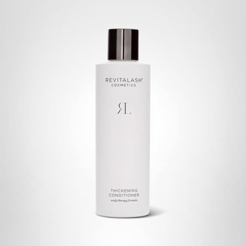 RevitaLash Thickening Conditioner dermatologist-tested label beside bottle