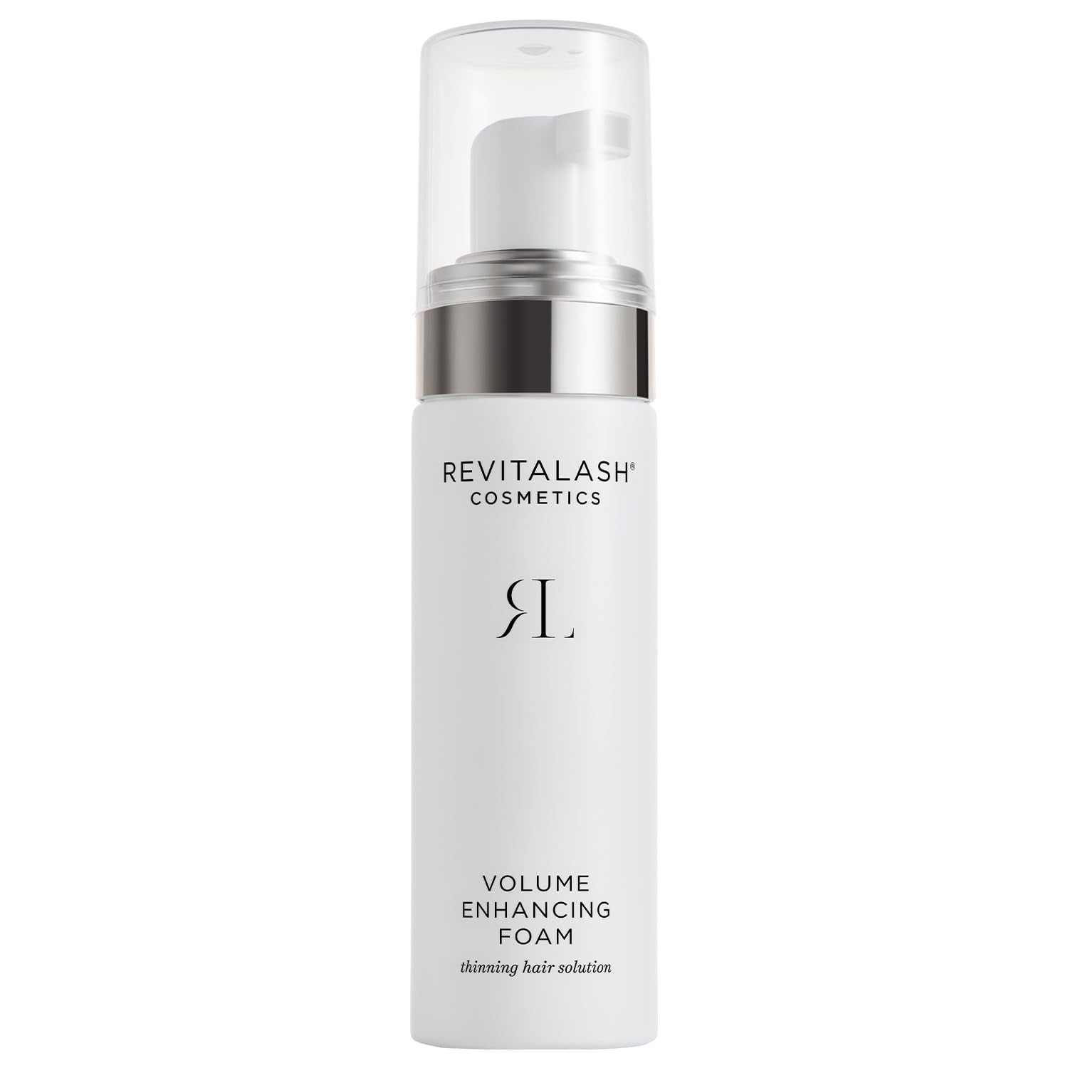 RevitaLash Volume Enhancing Foam bottle shown for thinning hair support