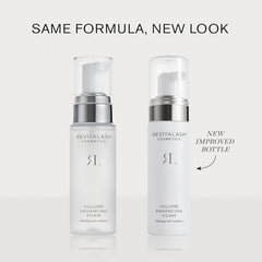 RevitaLash Volume Enhancing Foam packaging box highlights physician developed approach