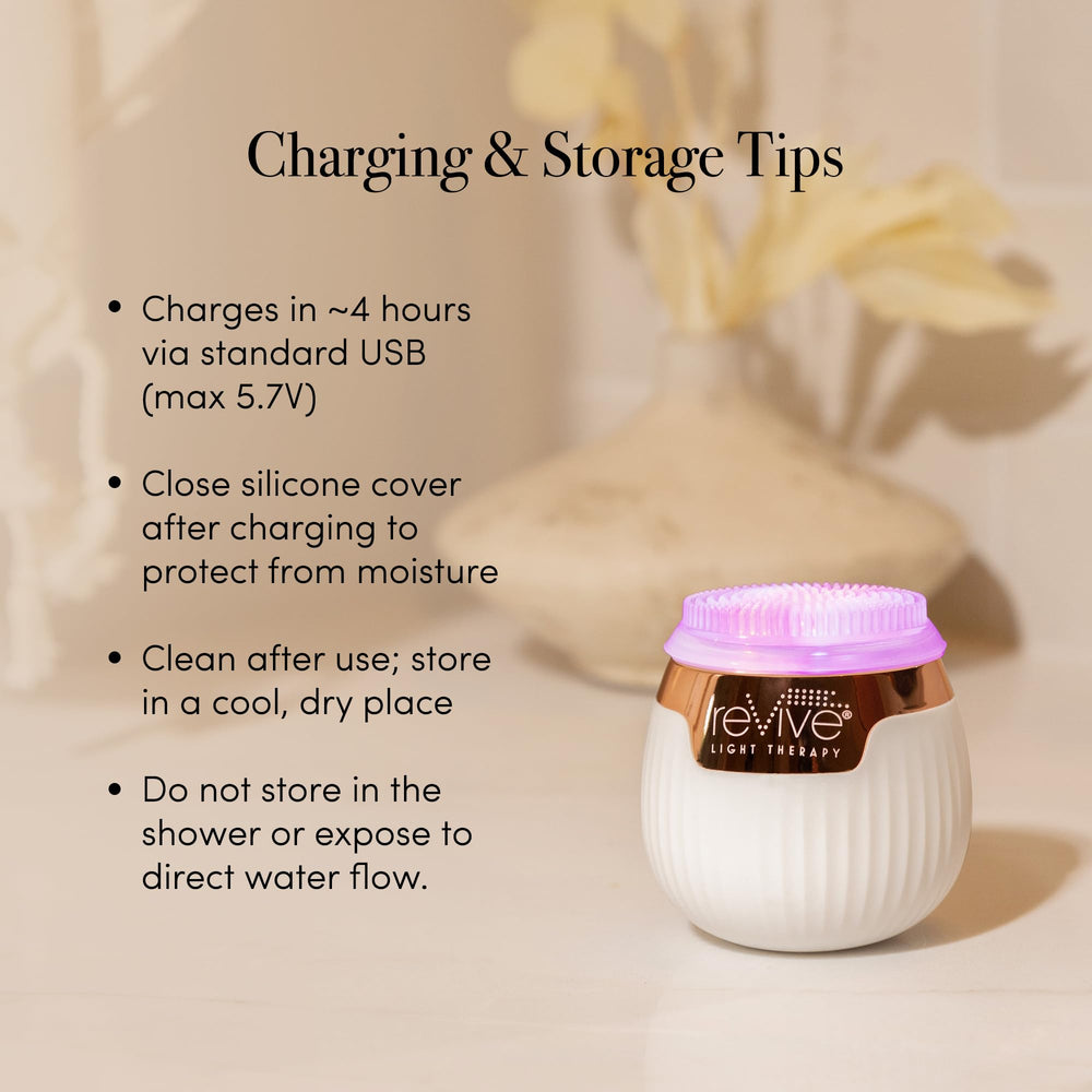 reVive Light Therapy Sonique Mini compact travel size fits vanity or bag