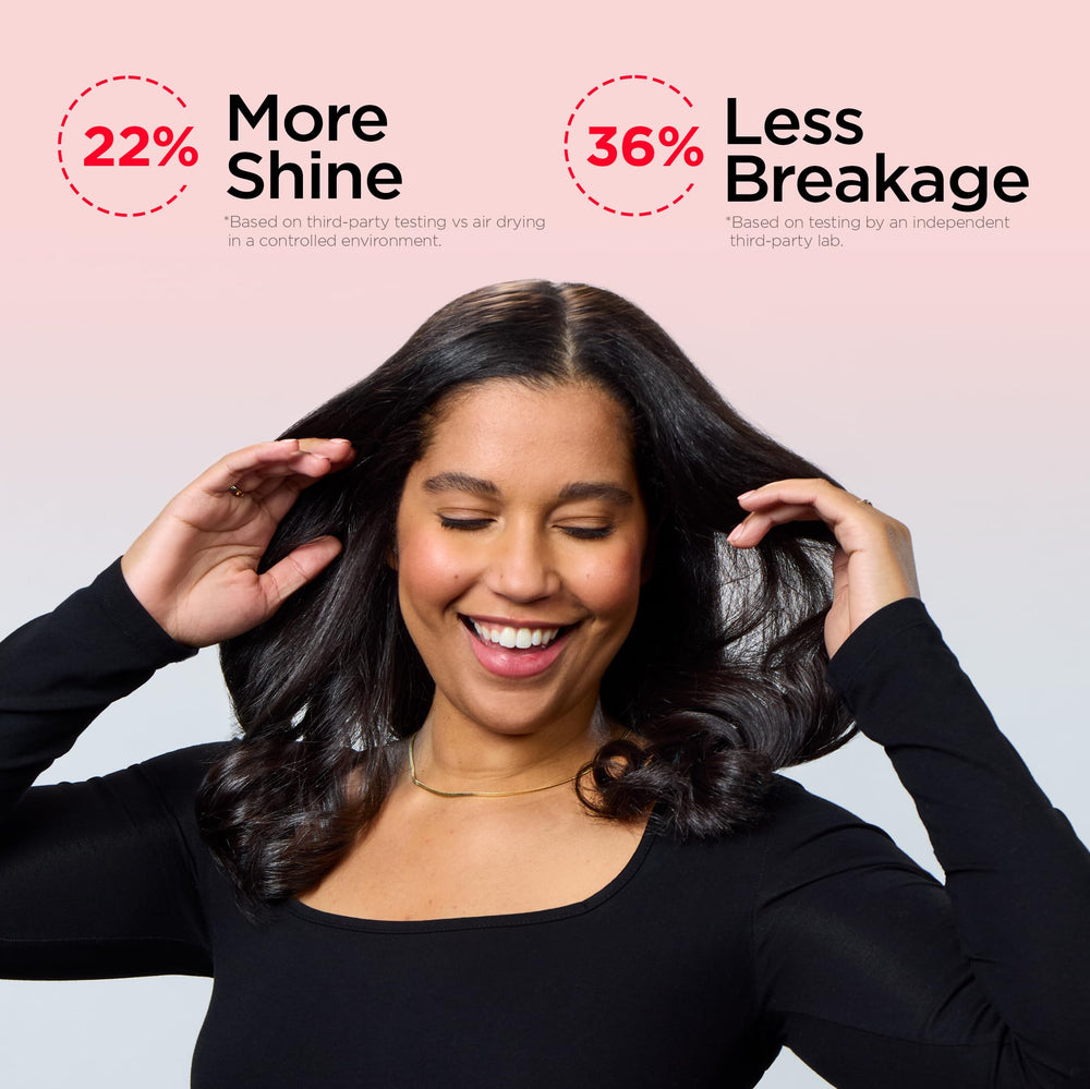 Revlon Paddle Brush attachment detangles and smooths hard-to-reach areas.