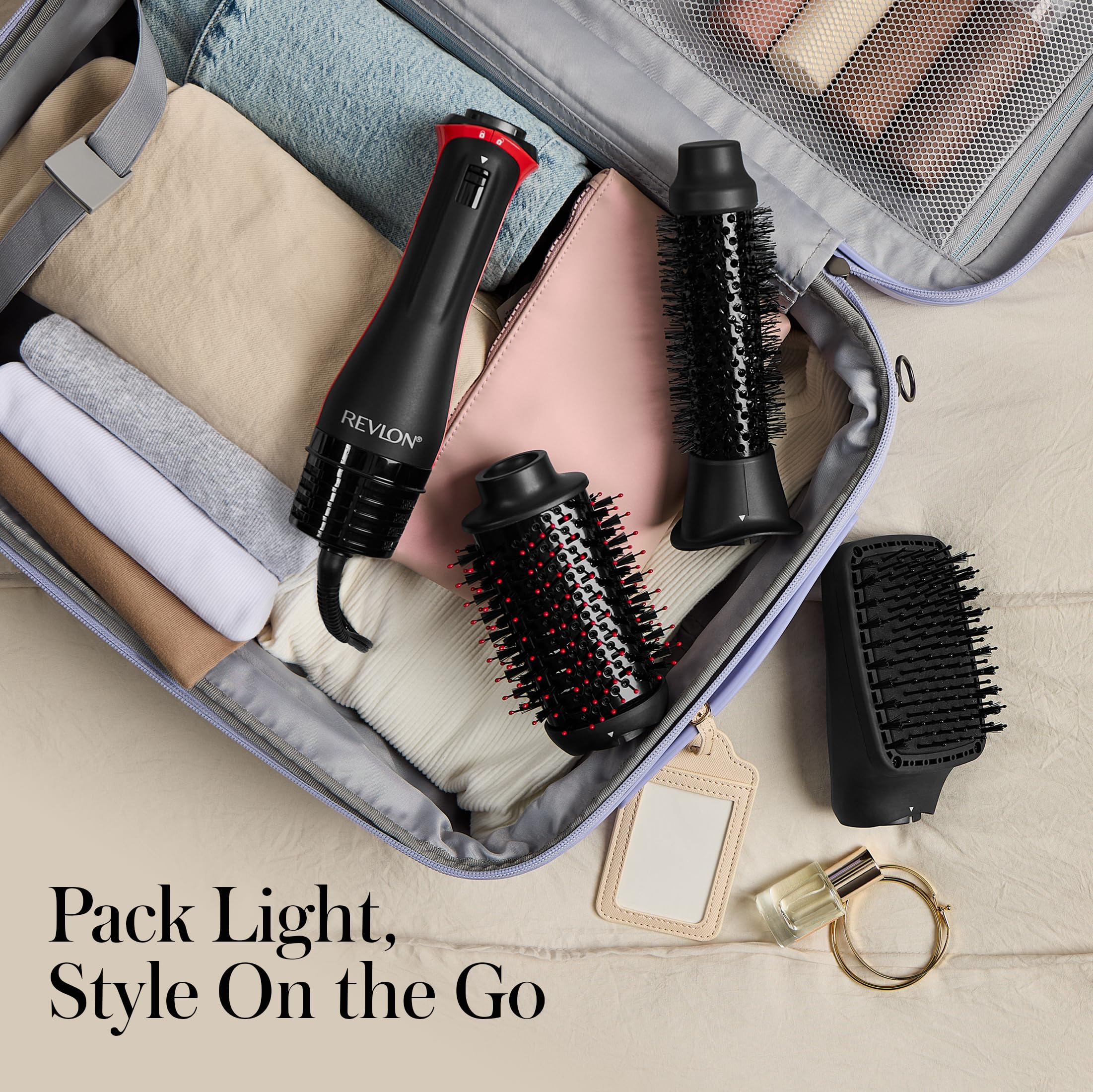 Revlon Multi-Styler with Tourmaline and Ceramic Titanium tech reduces frizz.