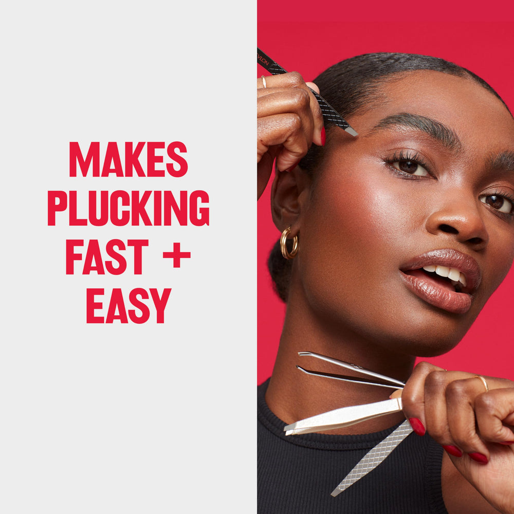 Revlon angled tip reaches fine hairs with exact precision