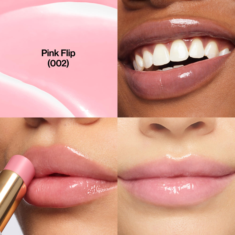 Aplicación sedosa del bálsamo REVLON en los labios