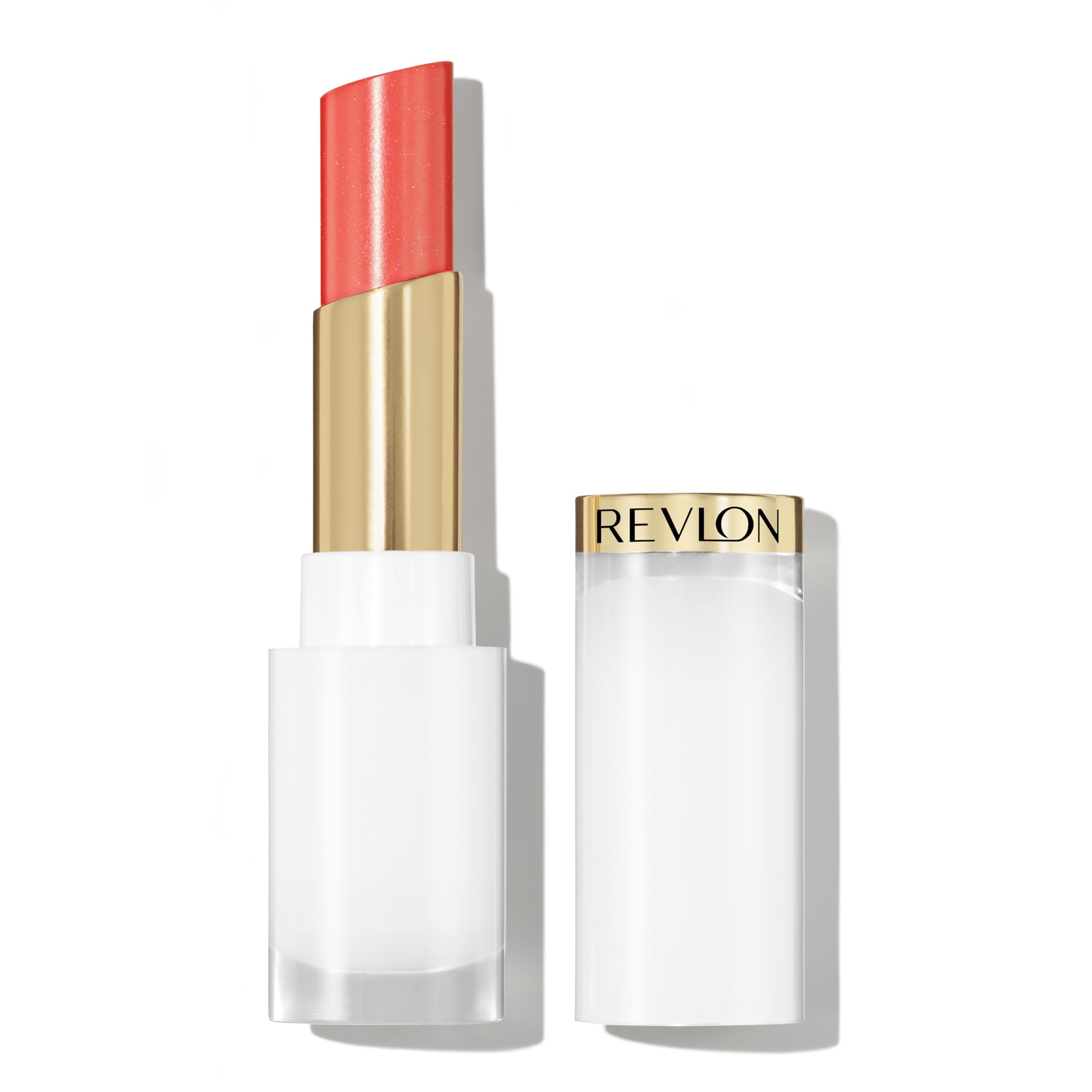 REVLON bálsamo labial Brillo Vidrioso, aplicación suave para color ligero y natural.