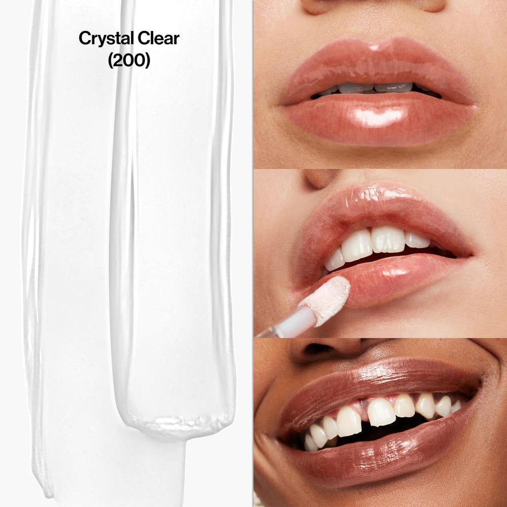 REVLON brillo labial Crystal Clear acabado de alto brillo para cualquier estilo.