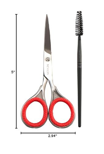 Revlon Brow Set detailed scissor tip aids precise trimming.