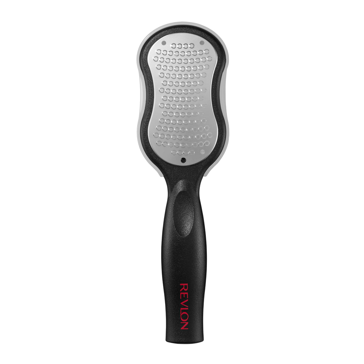 Revlon Callus Remover shows wet and dry use for versatile pedicure care