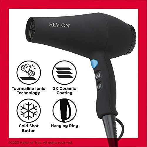 Revlon ceramic-coated dryer distributing even heat for fast styling