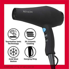 Revlon ceramic-coated dryer distributing even heat for fast styling