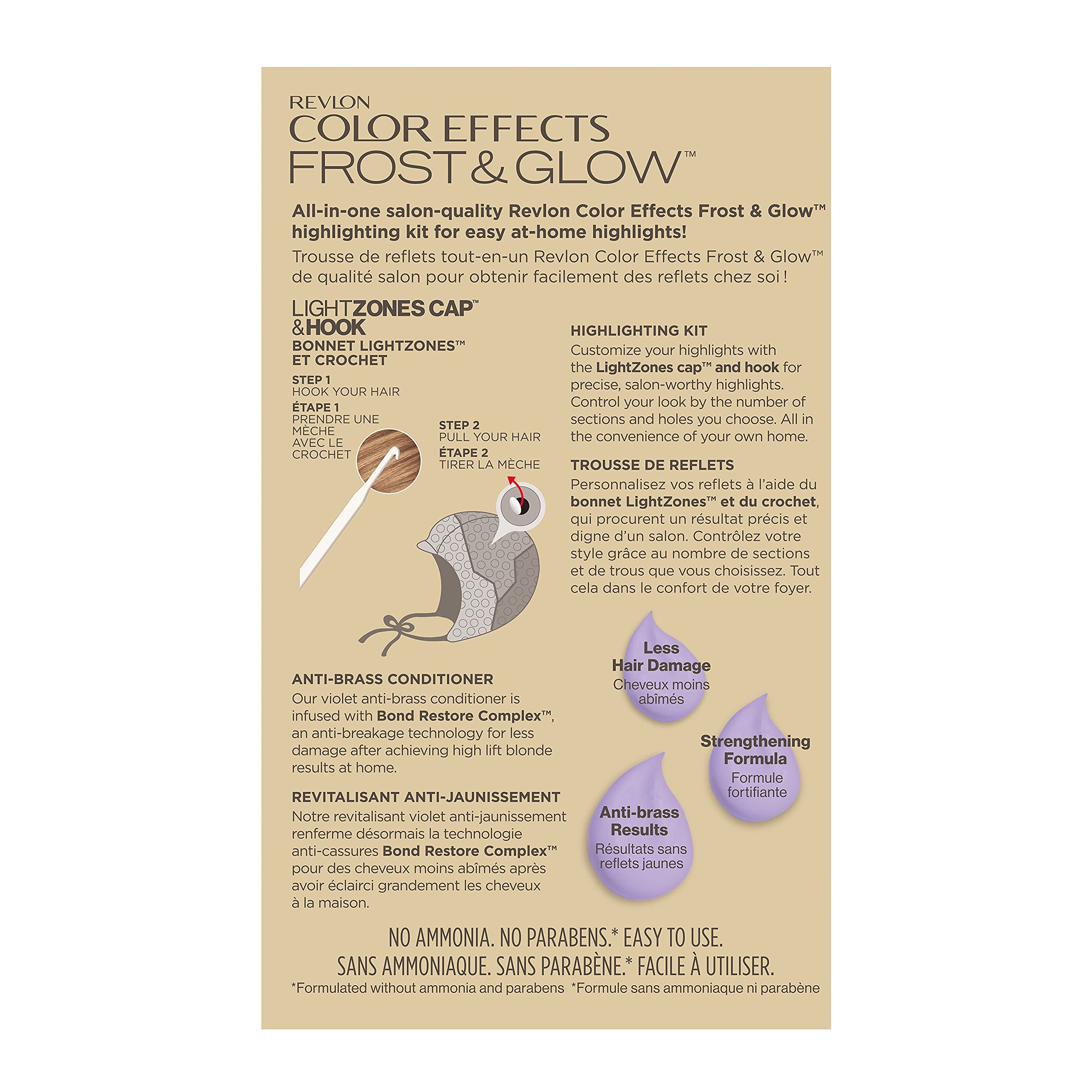 Ammonia-free formula of Revlon Color Effects highlights at home