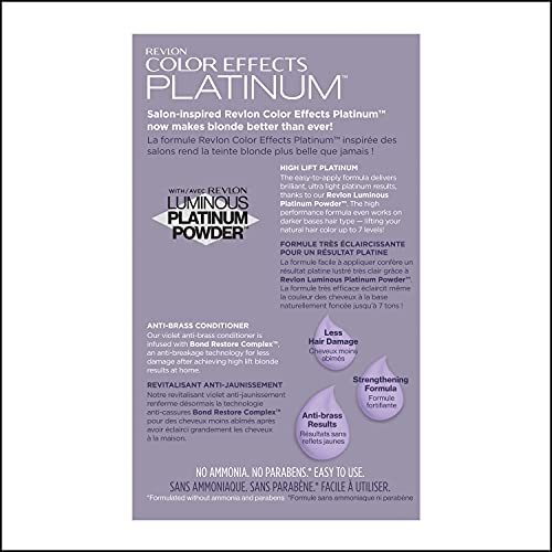 Revlon Color Effects Platinum hair close-up highlighting shine