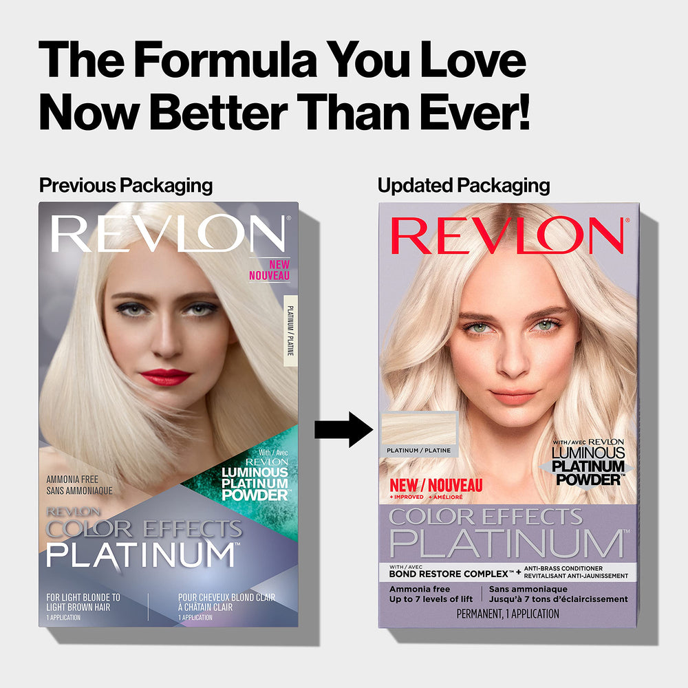Revlon Color Effects Platinum instruction sheet with steps