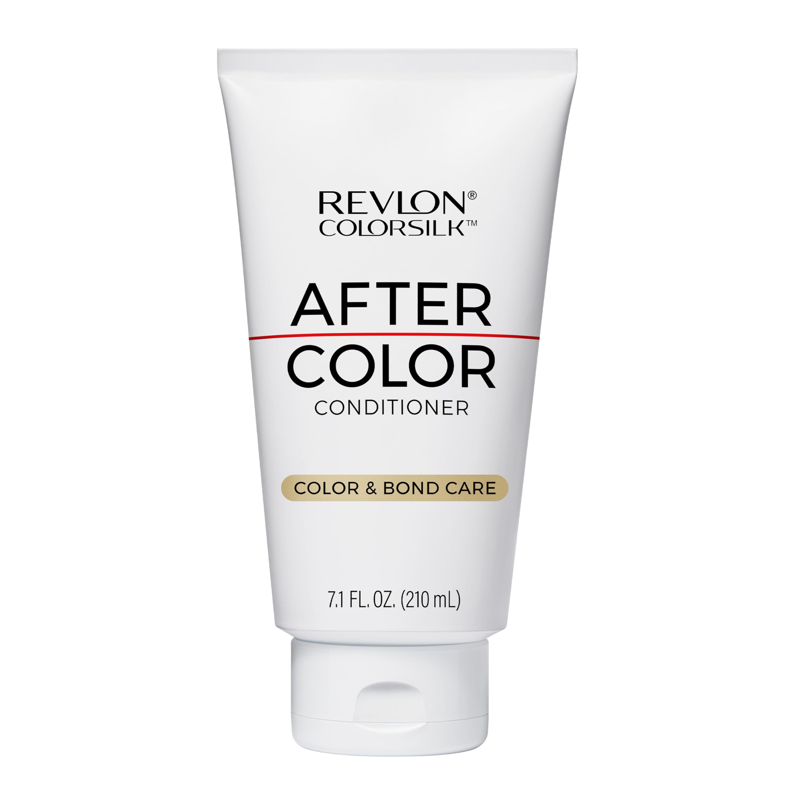 Acondicionador Revlon ColorSilk After Color, botella visible, cabello más suave y nutrido