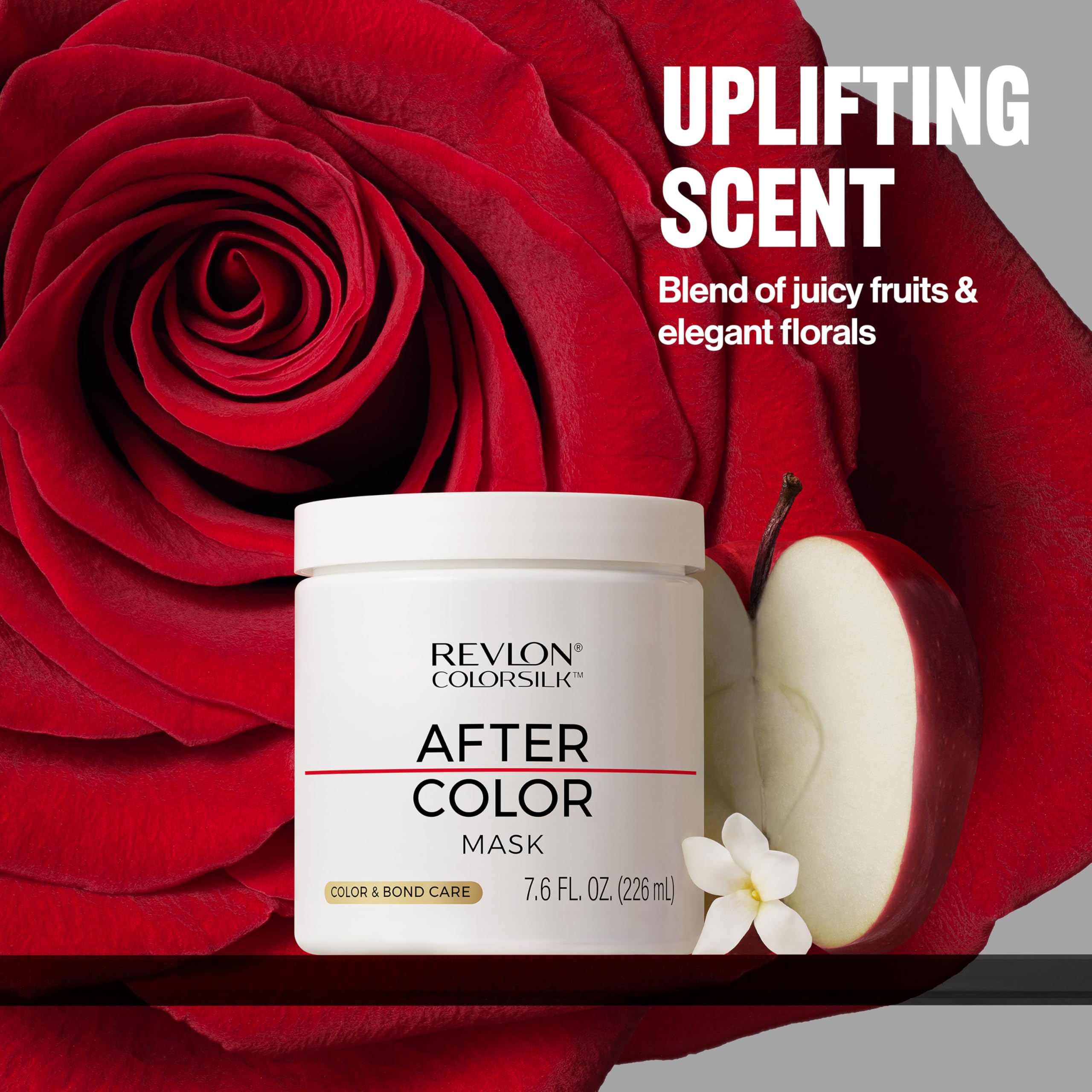 REVLON ColorSilk After Color Care Mask bond-repair action strengthens damaged fibers