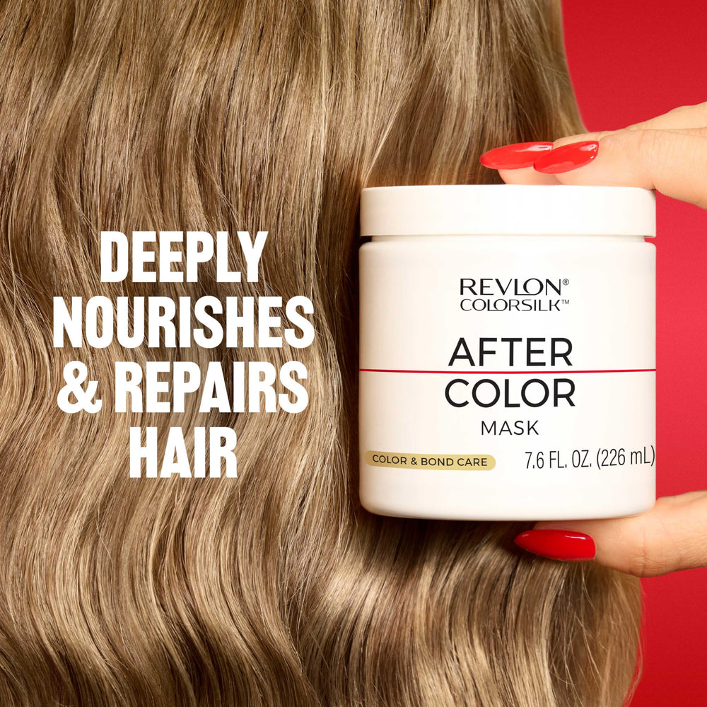 REVLON ColorSilk After Color Care Mask coconut oil richness nourishes hair