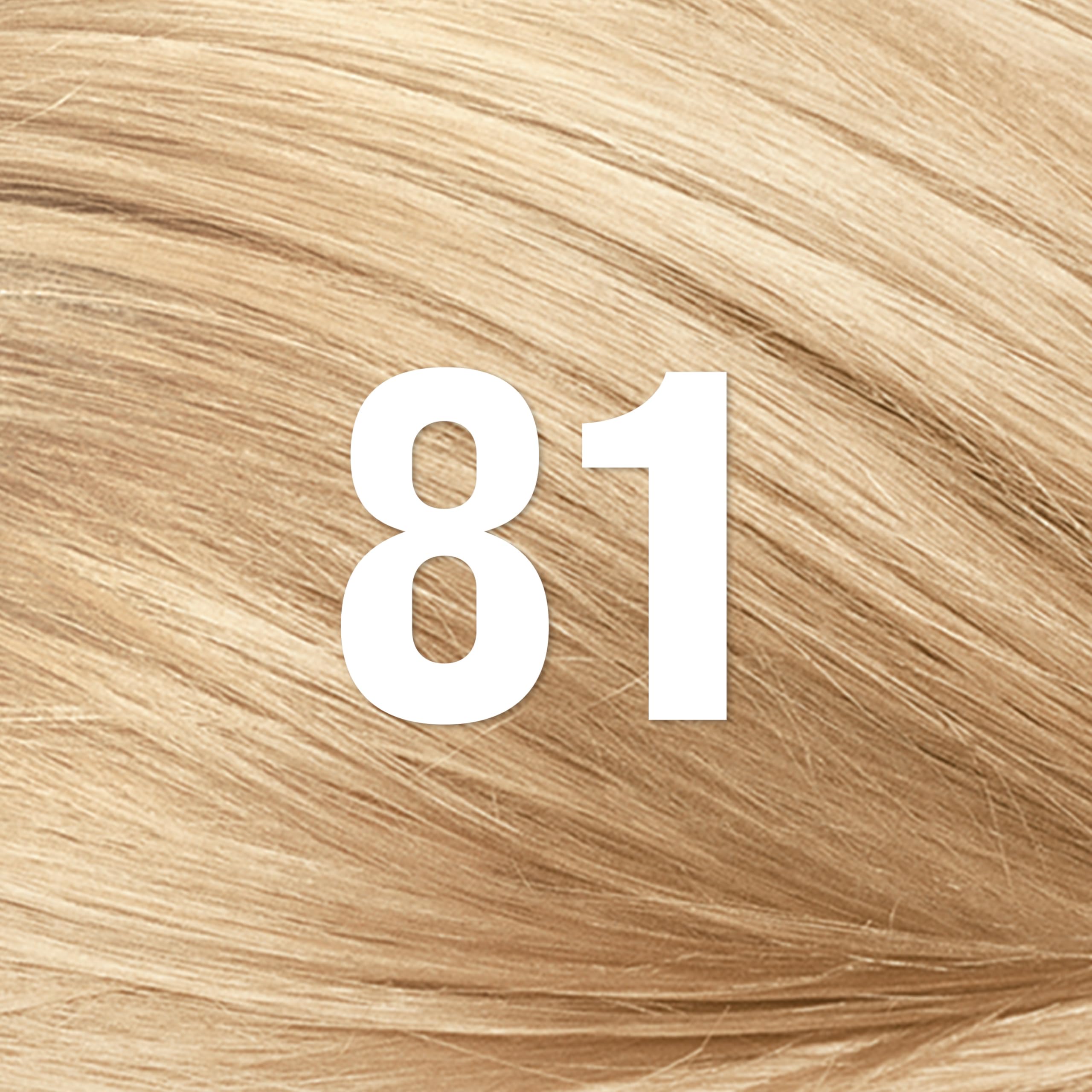 Revlon ColorSilk Blonde 81 swatches show even blonde shade and gray coverage