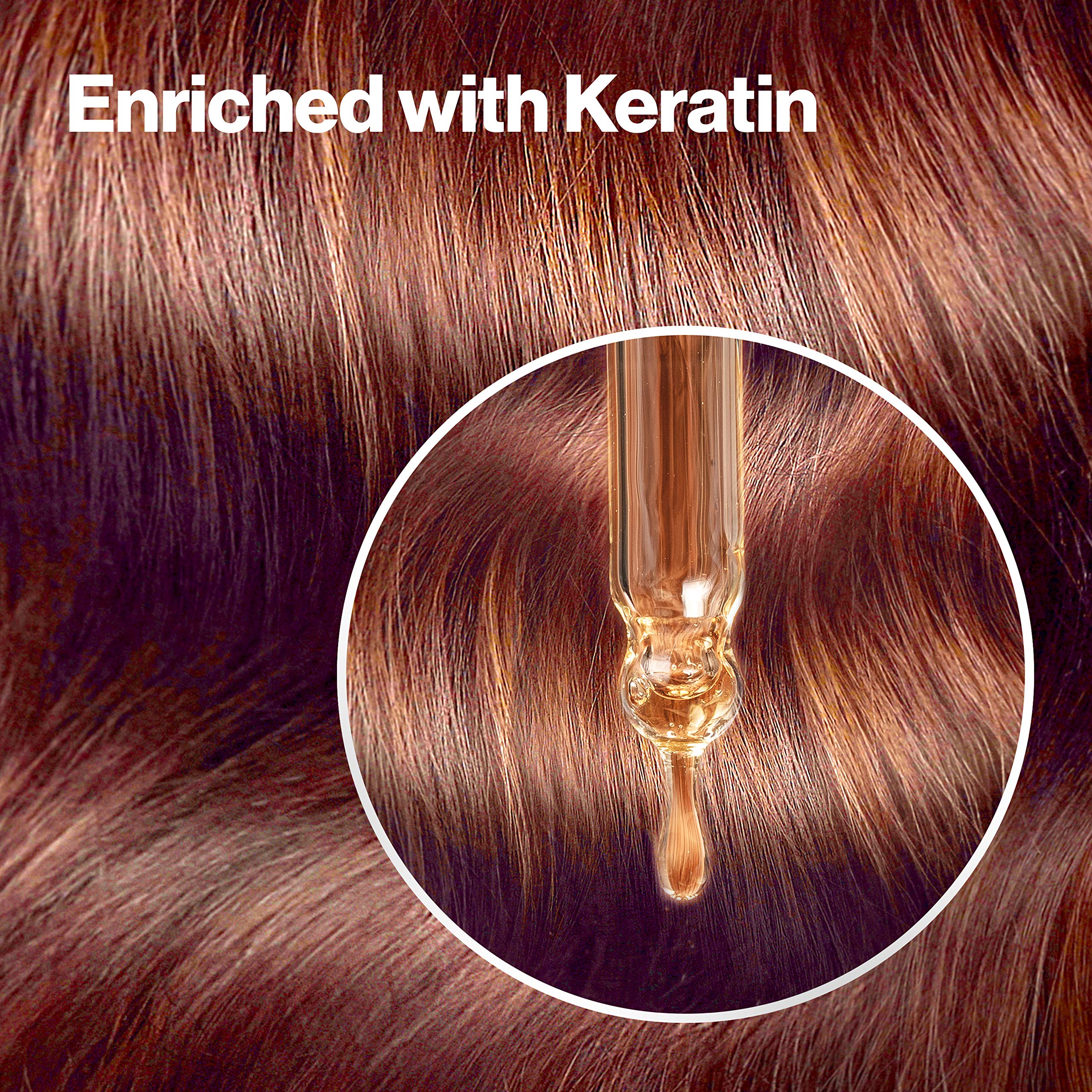 Revlon Colorsilk blue-black result reveals silky shine on hair