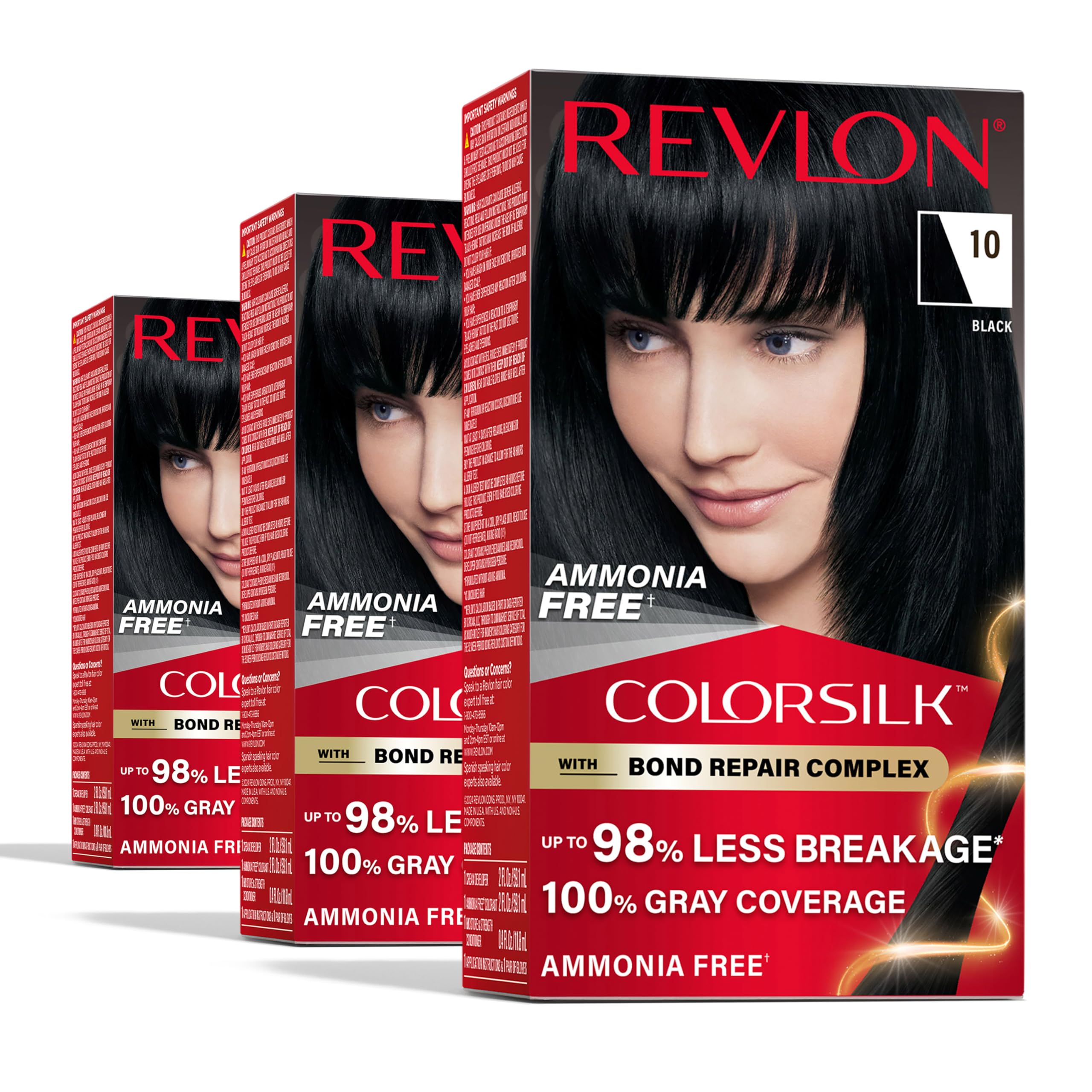 Revlon ColorSilk Bond Repair bottle pour shows easy application