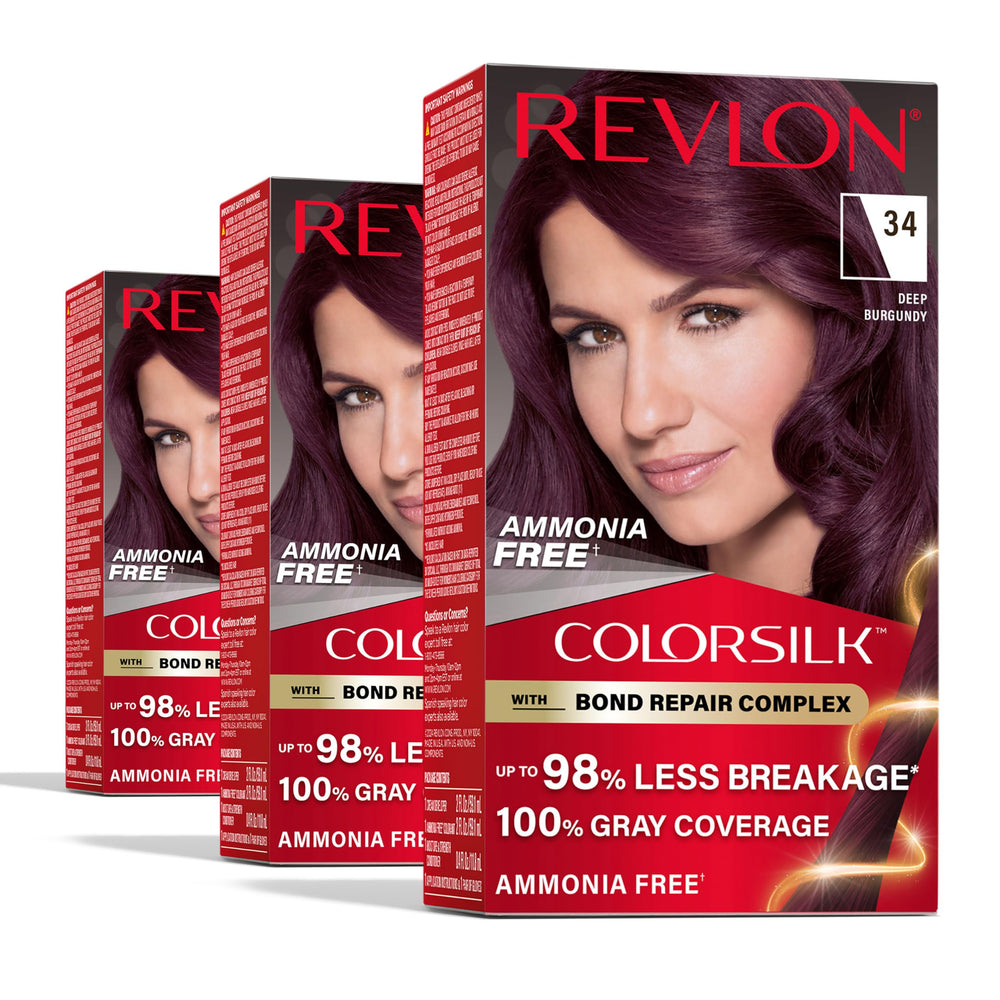 Revlon ColorSilk Bond Repair Bottle for even, salon-quality color results.